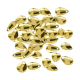 Maxbell 50Pcs Fishing Blades Tool Rigs Spinnerbaits for Perch Bass Men Women Gold 15mm