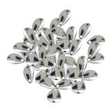 Maxbell 50Pcs Fishing Blades Tool Rigs Spinnerbaits for Perch Bass Men Women Silver 17mm