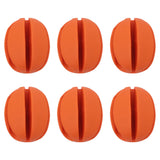 Maxbell 6x Fishing Rod Holder Straps Pole Clips Boat Fishing Fishing Rod Fixed Ball Orange