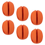 Maxbell 6x Fishing Rod Holder Straps Pole Clips Boat Fishing Fishing Rod Fixed Ball Orange