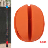 Maxbell 6x Fishing Rod Holder Straps Pole Clips Boat Fishing Fishing Rod Fixed Ball Orange