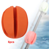 Maxbell 6x Fishing Rod Holder Straps Pole Clips Boat Fishing Fishing Rod Fixed Ball Orange