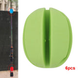 Maxbell 6x Fishing Rod Holder Straps Pole Clips Boat Fishing Fishing Rod Fixed Ball Green