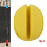 Maxbell 6x Fishing Rod Holder Straps Pole Clips Boat Fishing Fishing Rod Fixed Ball Yellow