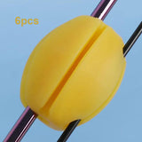 Maxbell 6x Fishing Rod Holder Straps Pole Clips Boat Fishing Fishing Rod Fixed Ball Yellow