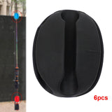 Maxbell 6x Fishing Rod Holder Straps Pole Clips Boat Fishing Fishing Rod Fixed Ball Black