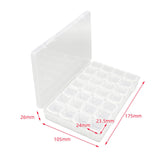 Maxbell Fly Tying Beads Container 28 Compartment Waterproof Clear Fishing Tackle Box