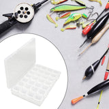 Maxbell Fly Tying Beads Container 28 Compartment Waterproof Clear Fishing Tackle Box