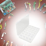 Maxbell Fly Tying Beads Container 28 Compartment Waterproof Clear Fishing Tackle Box