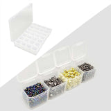 Maxbell Fly Tying Beads Container 28 Compartment Waterproof Clear Fishing Tackle Box