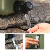 Maxbell Water Container with Spigot Water Storage Jug for Washing Hand BBQ Fishing