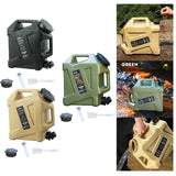 Maxbell 12L Water Container with Faucet Water Bucket for Fishing Picnic Dish Washing Black