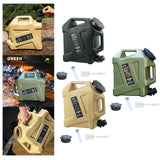 Maxbell 12L Water Container with Faucet Water Bucket for Fishing Picnic Dish Washing Black