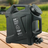 Maxbell 12L Water Container with Faucet Water Bucket for Fishing Picnic Dish Washing Black