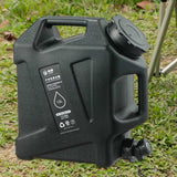 Maxbell 12L Water Container with Faucet Water Bucket for Fishing Picnic Dish Washing Black