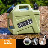 Maxbell 12L Water Container with Faucet Water Bucket for Fishing Picnic Dish Washing Green