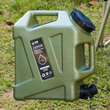 Maxbell 12L Water Container with Faucet Water Bucket for Fishing Picnic Dish Washing Green