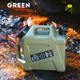 Maxbell 12L Water Container with Faucet Water Bucket for Fishing Picnic Dish Washing Green