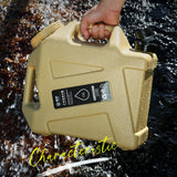 Maxbell 12L Water Container with Faucet Water Bucket for Fishing Picnic Dish Washing Khaki