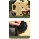 Maxbell 12L Water Container with Faucet Water Bucket for Fishing Picnic Dish Washing Khaki