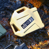 Maxbell 12L Water Container with Faucet Water Bucket for Fishing Picnic Dish Washing Khaki