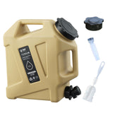 Maxbell 12L Water Container with Faucet Water Bucket for Fishing Picnic Dish Washing Khaki