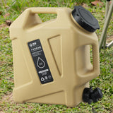 Maxbell 12L Water Container with Faucet Water Bucket for Fishing Picnic Dish Washing Khaki