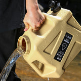 Maxbell 12L Water Container with Faucet Water Bucket for Fishing Picnic Dish Washing Khaki