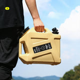 Maxbell 12L Water Container with Faucet Water Bucket for Fishing Picnic Dish Washing Khaki