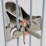Maxbell Bird Feeding Clip Food Clip Bird Cage Feeder Clip for Parrot Budgie Cockatoo