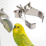 Maxbell Bird Feeding Clip Food Clip Bird Cage Feeder Clip for Parrot Budgie Cockatoo