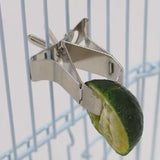 Maxbell Bird Feeding Clip Food Clip Bird Cage Feeder Clip for Parrot Budgie Cockatoo