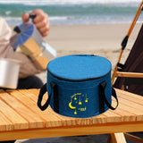 Maxbell Tableware Utensils Organizer Camping Pot Storage Bag for Backpacking Fishing Blue