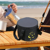 Maxbell Tableware Utensils Organizer Camping Pot Storage Bag for Backpacking Fishing Black