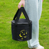 Maxbell Tableware Utensils Organizer Camping Pot Storage Bag for Backpacking Fishing Black