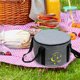 Maxbell Tableware Utensils Organizer Camping Pot Storage Bag for Backpacking Fishing Gray