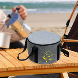 Maxbell Tableware Utensils Organizer Camping Pot Storage Bag for Backpacking Fishing Gray