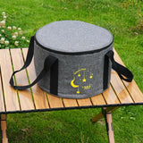 Maxbell Tableware Utensils Organizer Camping Pot Storage Bag for Backpacking Fishing Gray