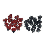 Maxbell 14Pcs Track Shoes Accessories 13mm Football Boot Studs for Athletic Sneakers Red