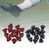 Maxbell 14Pcs Track Shoes Accessories 13mm Football Boot Studs for Athletic Sneakers Red