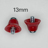 Maxbell 14Pcs Track Shoes Accessories 13mm Football Boot Studs for Athletic Sneakers Red