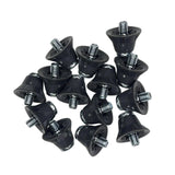 Maxbell 14Pcs Track Shoes Accessories 13mm Football Boot Studs for Athletic Sneakers Gray Black