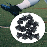 Maxbell 14Pcs Track Shoes Accessories 13mm Football Boot Studs for Athletic Sneakers Gray Black