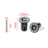 Maxbell 2 Pieces Bike Handlebar Plug Bikes Bar End Plug for Bicycle Foldable Bikes Style C