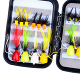 Maxbell 20x Fly Fishing Flies Fishing Tackle Tools with Hooks for Perch Bass Sunfish