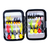 Maxbell 20x Fly Fishing Flies Fishing Tackle Tools with Hooks for Perch Bass Sunfish