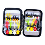 Maxbell 20x Fly Fishing Flies Fishing Tackle Tools with Hooks for Perch Bass Sunfish
