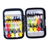 Maxbell 20x Fly Fishing Flies Fishing Tackle Tools with Hooks for Perch Bass Sunfish