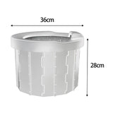 Maxbell Portable Toilet Compact for Adults and Kids for Home Outdoors Indoors Travel gray