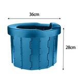 Maxbell Portable Toilet Compact for Adults and Kids for Home Outdoors Indoors Travel blue